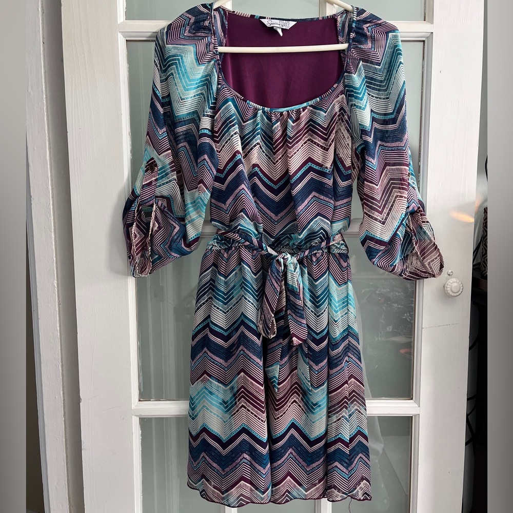 Chevron Patterned Women's Dress